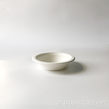 12oz-350ml bagasse round وعاء مع القاع المسطح φ160mm